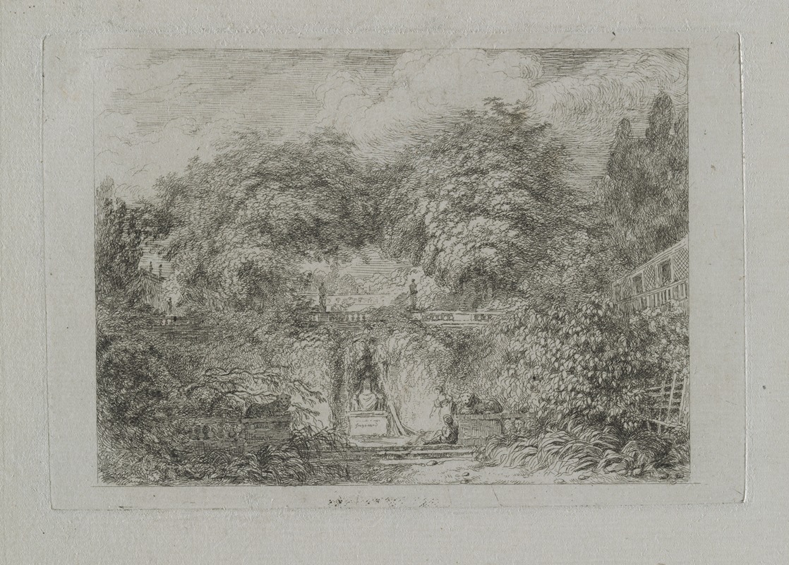 The Little Park by Жан-Оноре Фрагонар, c. 1763 — digital art print download