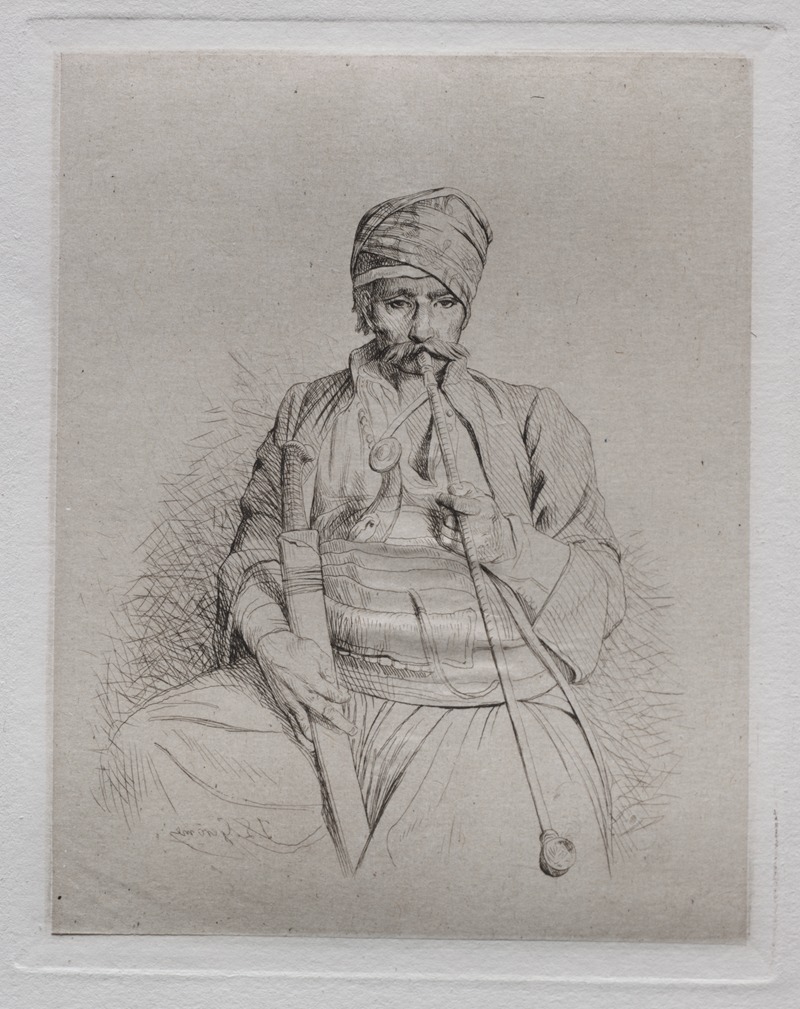 Egyptian Smoker by Жан-Леон Жерома, c. 1865 — digital art print download