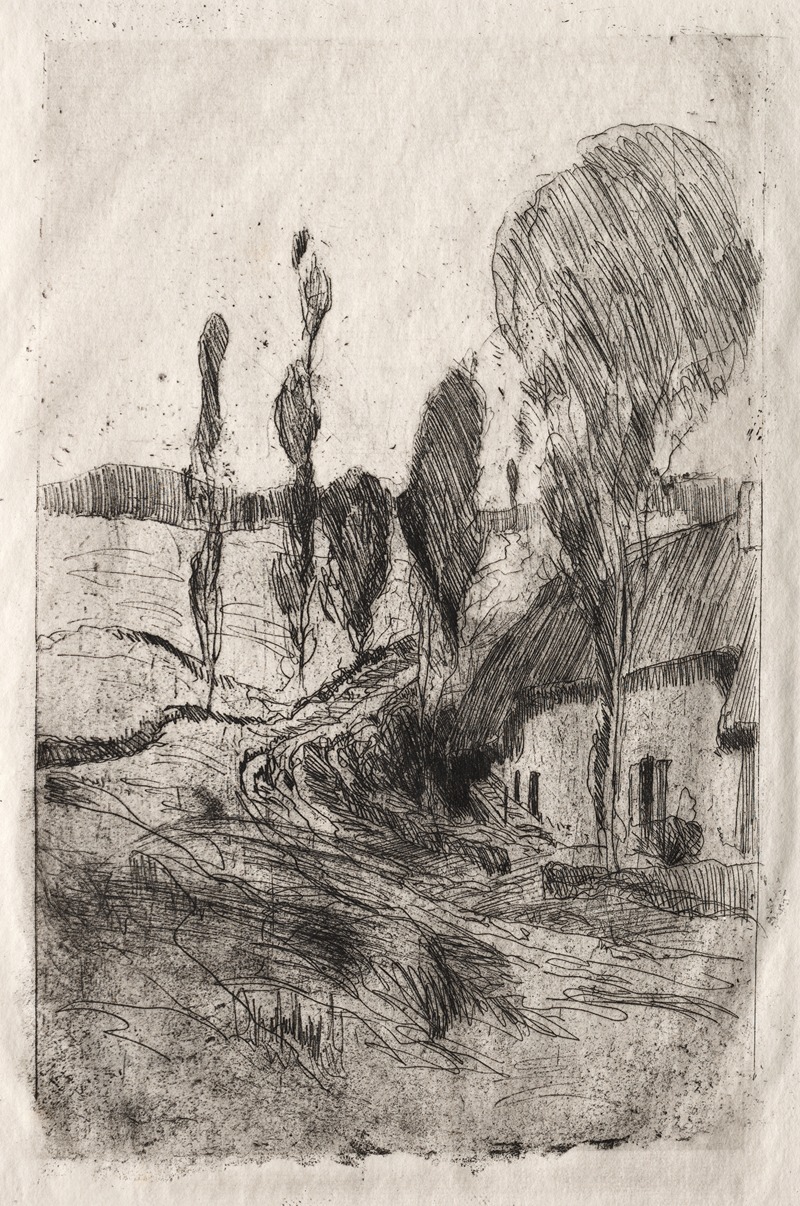 French Landscape by Джон Генри Твактман — digital art print download