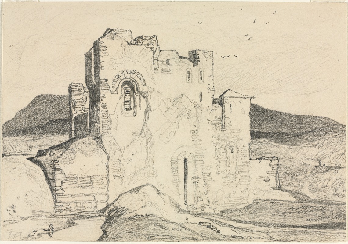 A Castle in Normandy by Джон Селл Котман — digital art print download