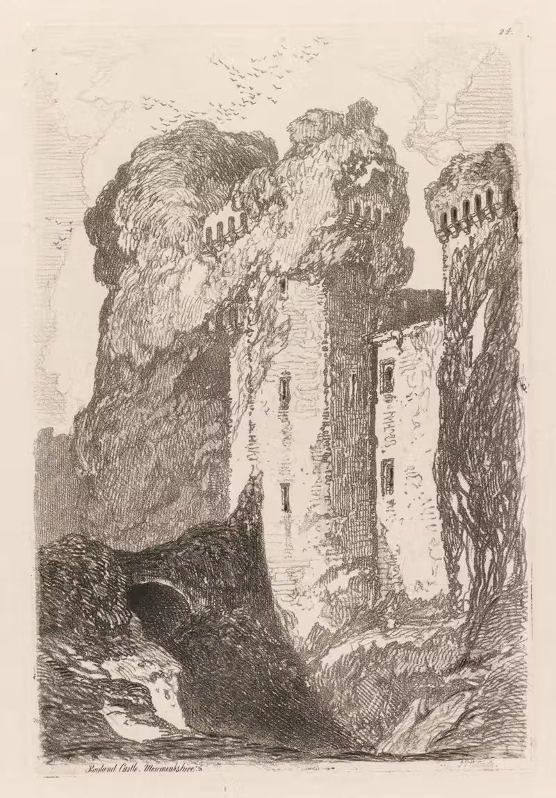 Замок Рагленд, Монмутшир by Джон Селл Котман, 1838 — digital art print download