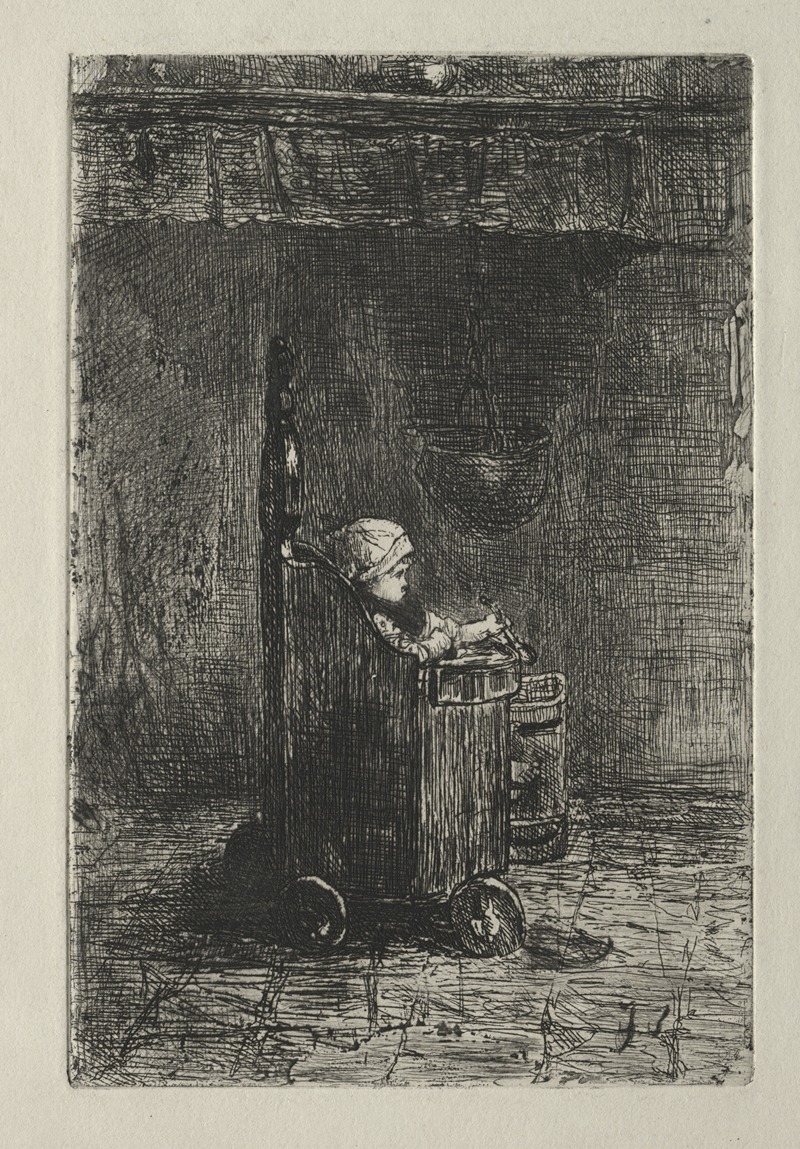 Baby in His Chair — Jozef Israëls
