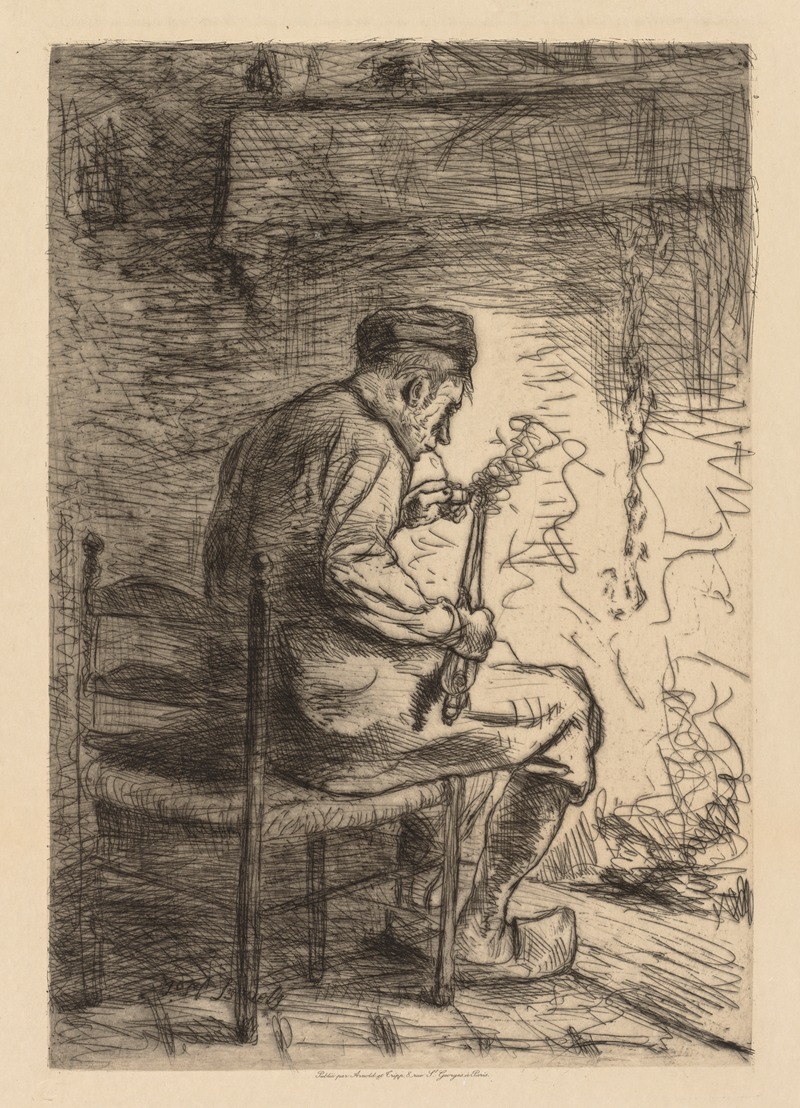 The Smoker by Йозеф Исраэльс, 1882 — digital art print download