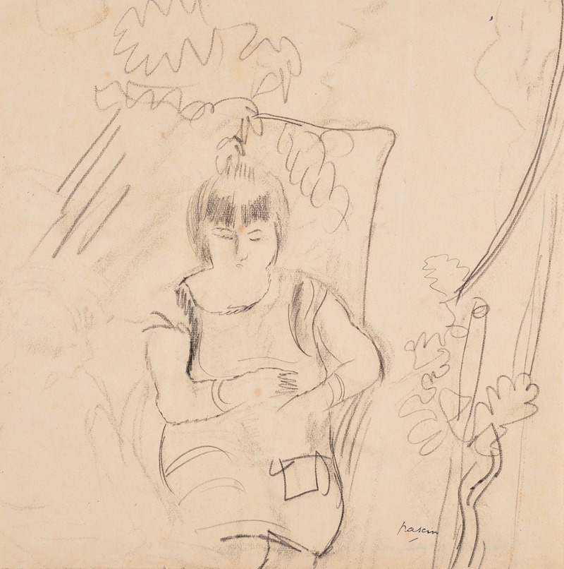 Femme au fauteuil — Jules Pascin