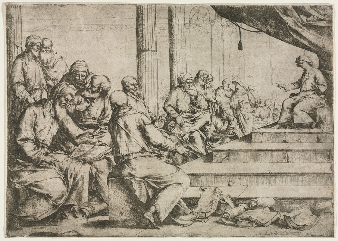 The Young Christ Teaching in the Temple — Лука Джордано