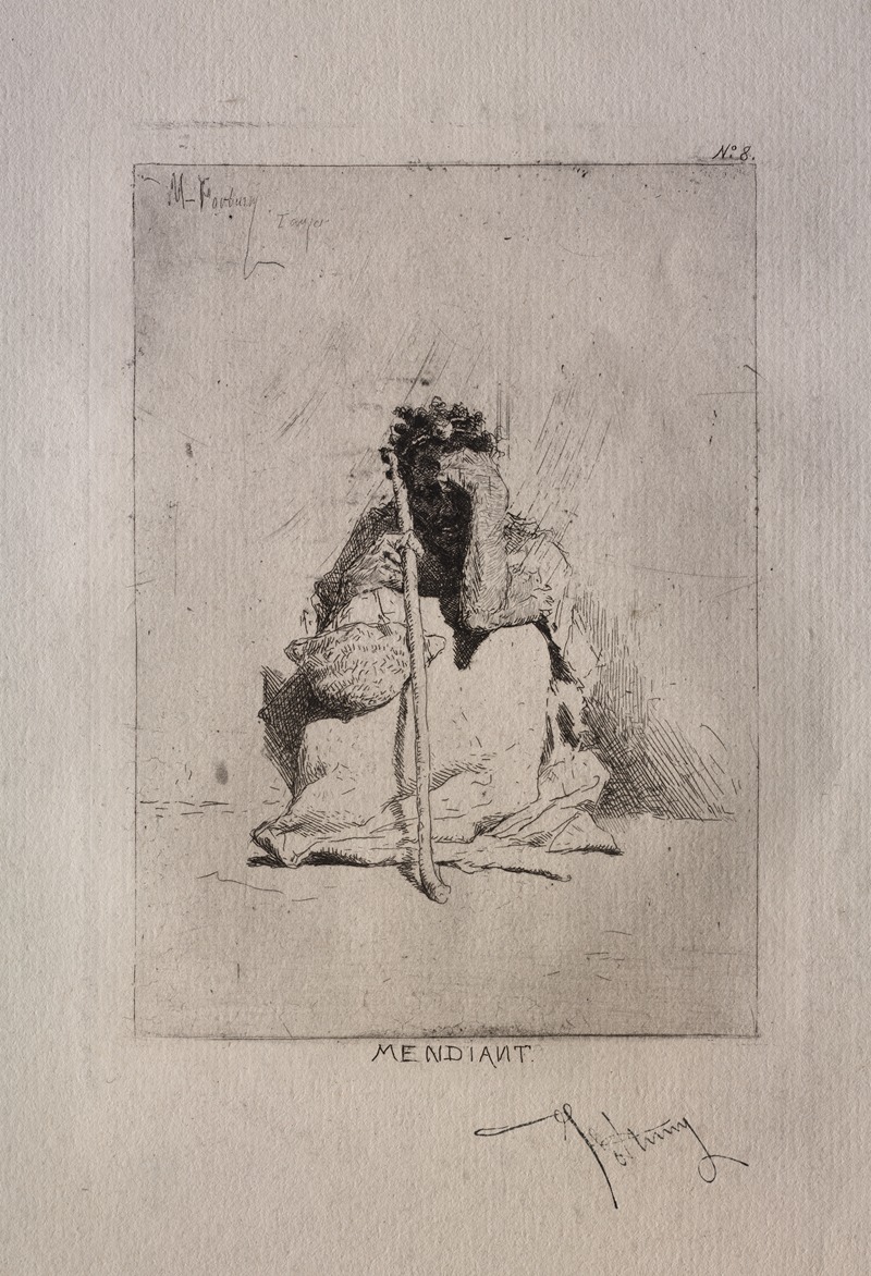 Beggar by Mariano Fortuny Marsal, c. 1862 — digital art print download