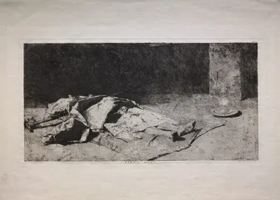 Dead Kabyle by Мариано Фортунь Марсаль, 1867 — digital art print download