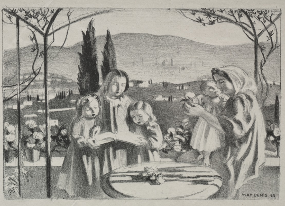 The Terrace by Maurice Denis, 1923 — digital art print download