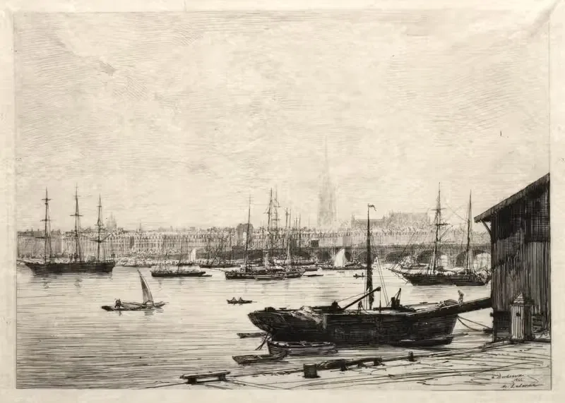 Бордо by Максим Лаллан, 1866 — digital art print download