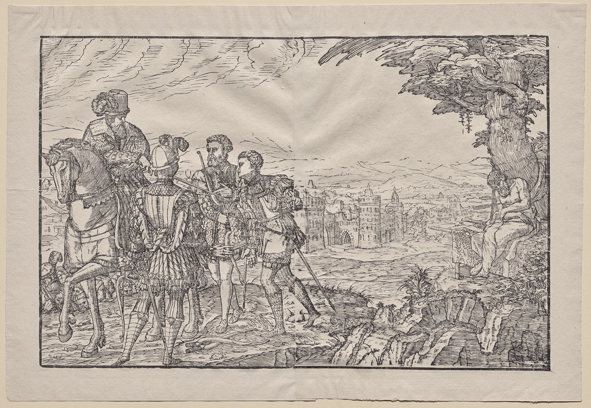 Le pere mort et ses trois fils — Melchior Lorck