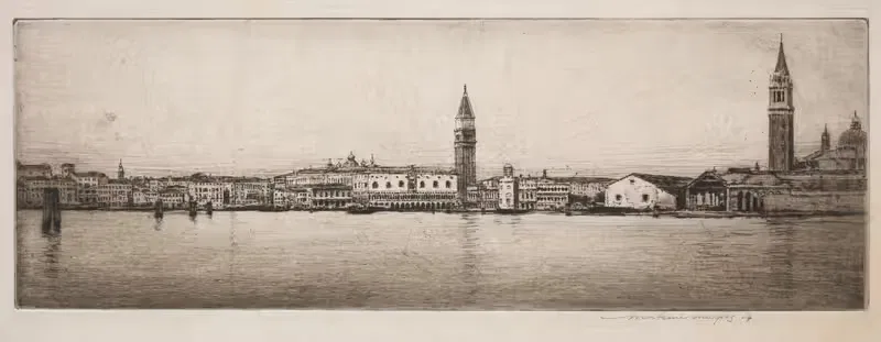 Бассейн Святого Марка, Венеция by Мортимер Менпес, 1910 — digital art print download