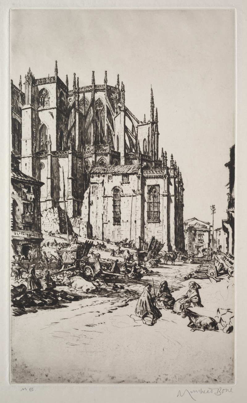 Study for Leon Apse by Muirhead Bone — digital art print download