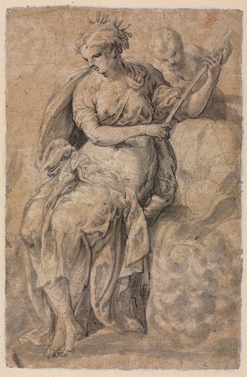 Allegorical Figure by Niccolo dell' Abbate — digital art print download
