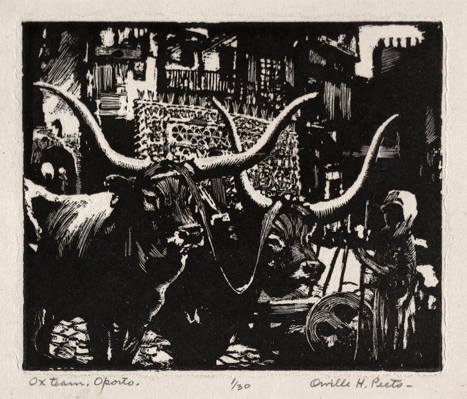 Ox Team, Oporto by Orville Houghton Peets — digital art print download