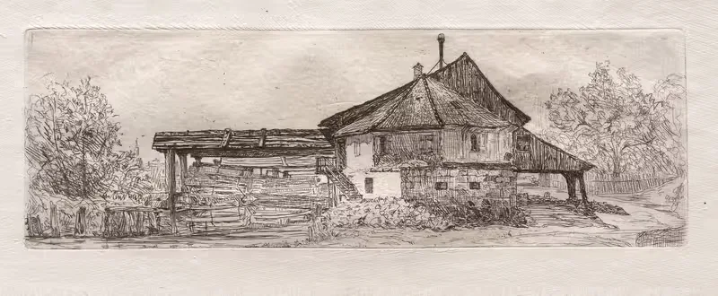 Старая мельница на Дунае by Отто Генри Бахер, 1879 — digital art print download