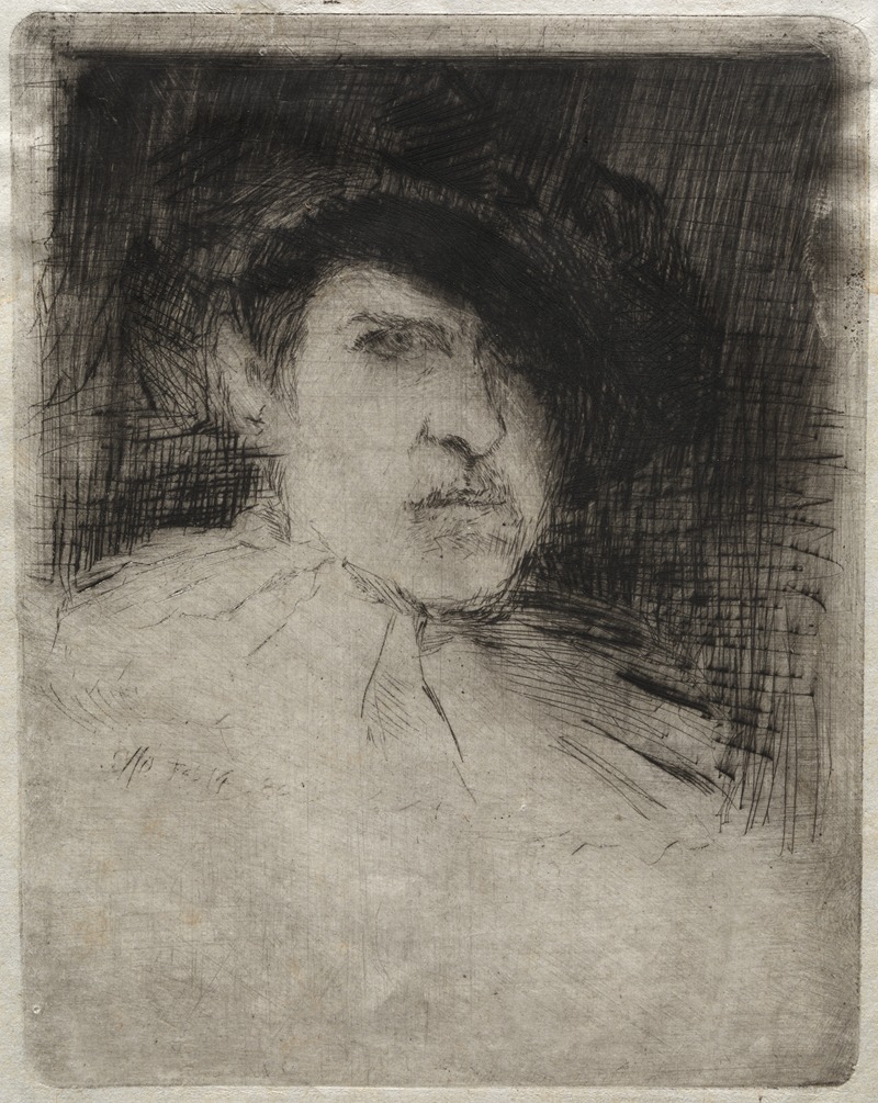 Self-Portrait in Costume by Отто Генри Бахер, 1880 — digital art print download