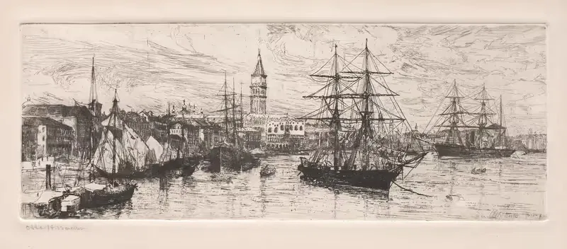 Shipping and the Ducal Palace — Otto Henry Bacher