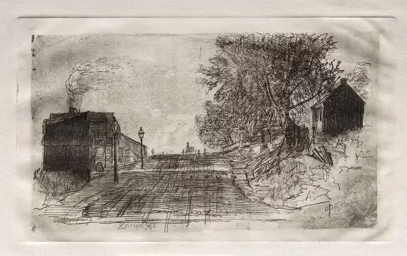 Весенний переулок, сентябрь 1878 by Отто Генри Бахер, 1878 — digital art print download