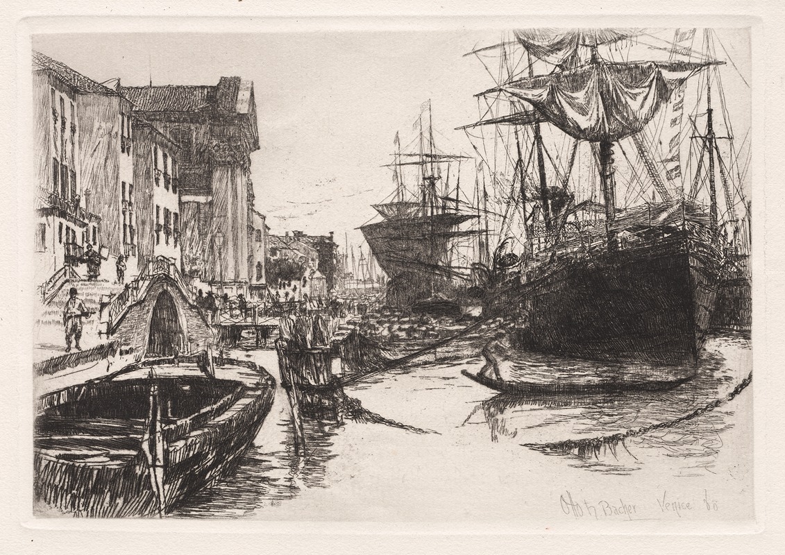 Венеция by Отто Генри Бахер, 1880 — digital art print download
