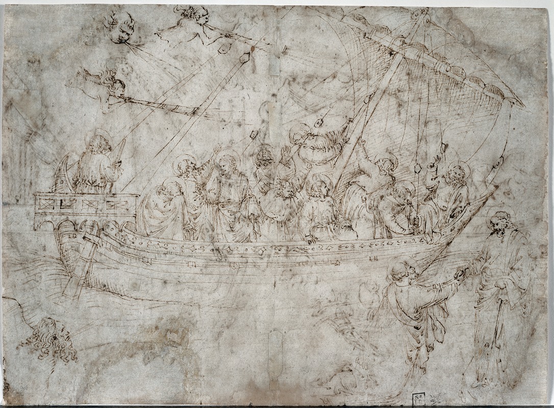 Two Drawings of Ships by Parri Spinelli — digital art print download