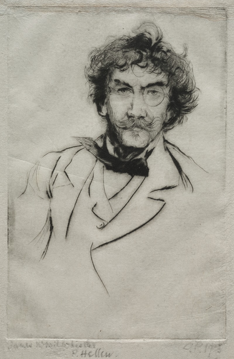 James MacNeill Whistler by Поль Сезар Элью, 1903 — digital art print download