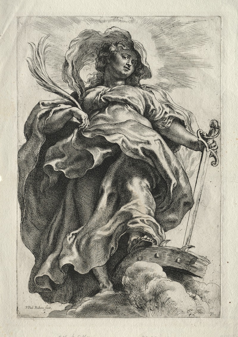 Saint Catherine in the Clouds by Peter Paul Rubens — digital art print download