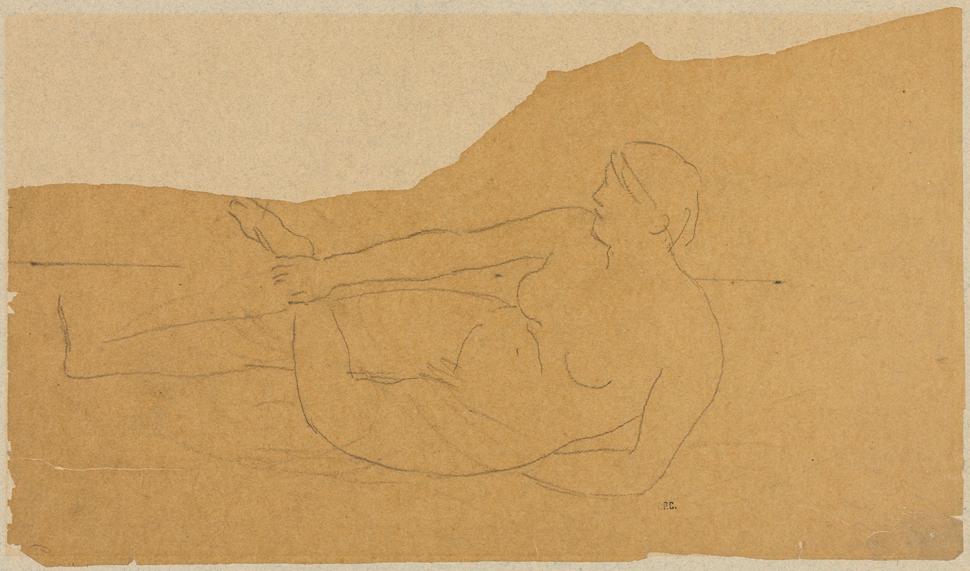 Female Nude by Пьер Пюви де Шаванн, 1891 — digital art print download