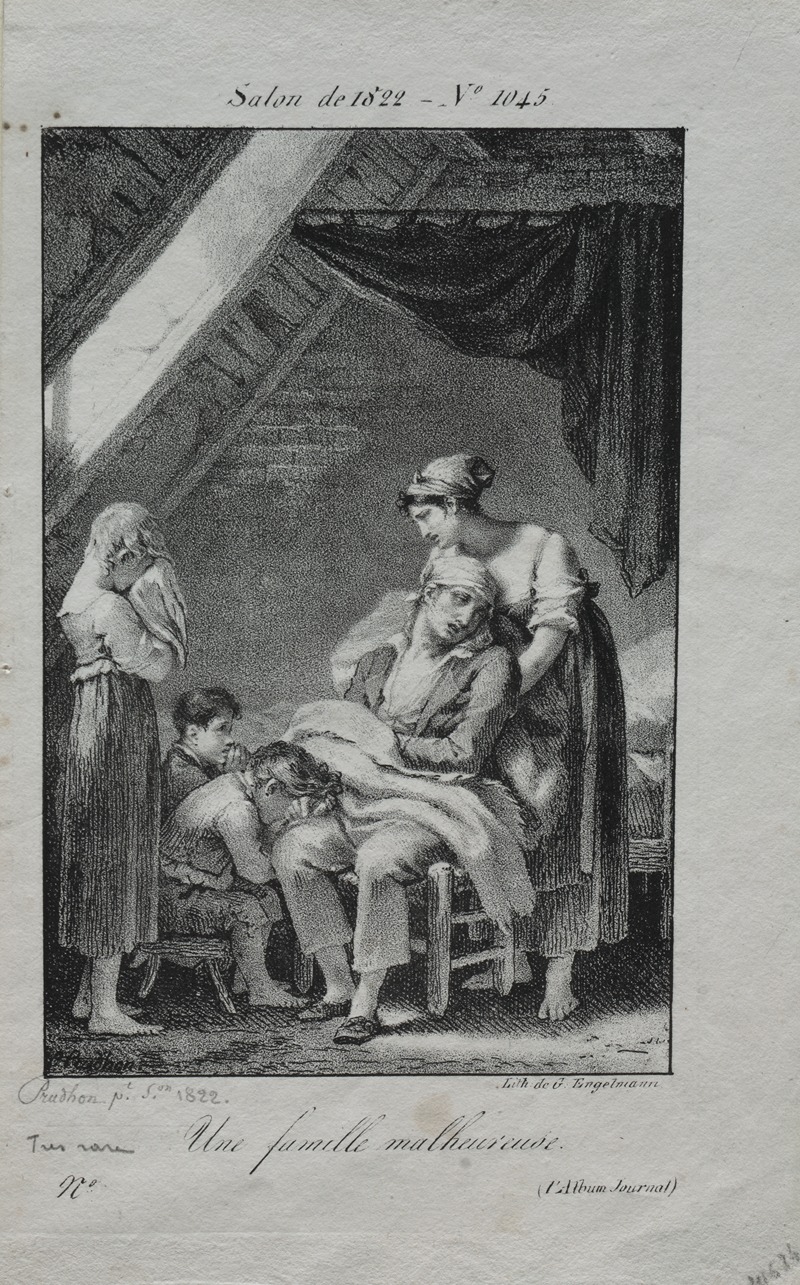 An Unfortunate Family by Пьер-Поль Прудон, 1822 — digital art print download