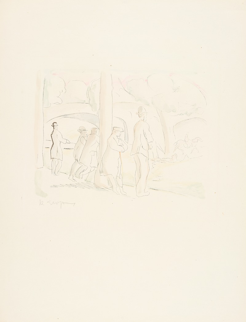 Am Hippodrom (Lebenskomödie, 6) by Рудольф Гроссманн, 1921 — digital art print download