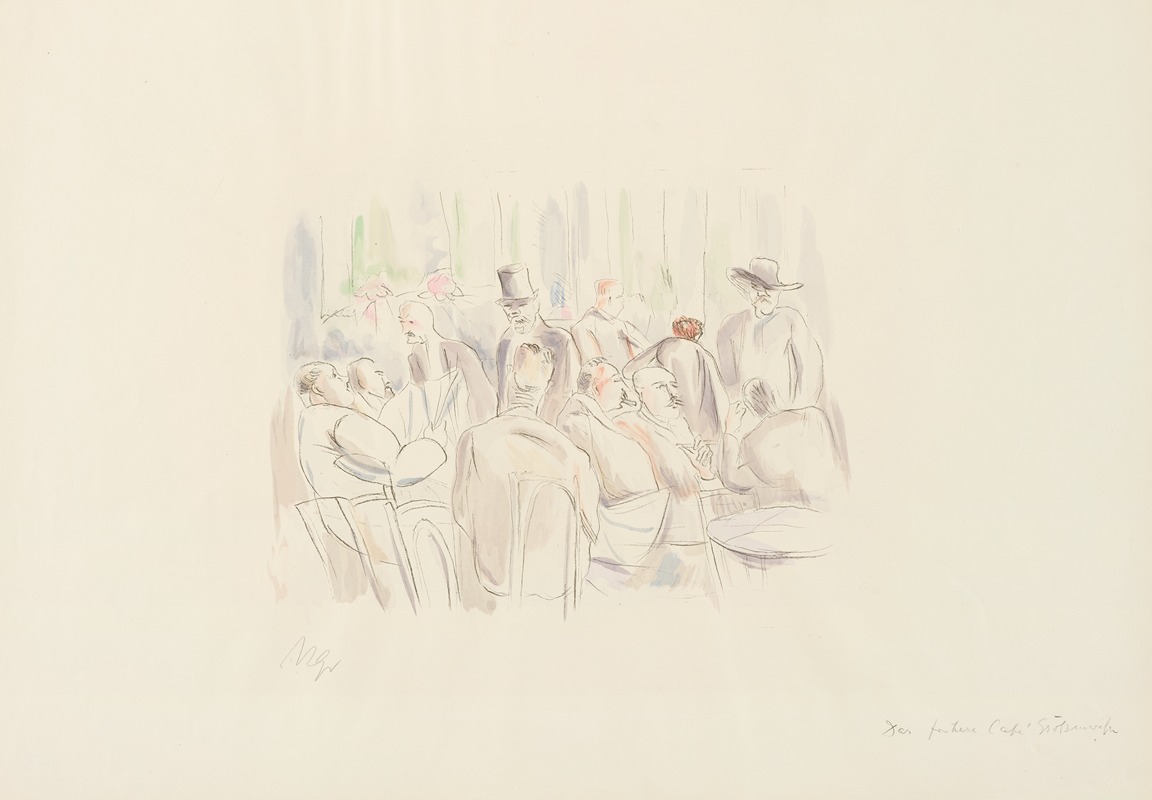 Café Grössenwahn (Cocain, 10) by Рудольф Гроссманн, 1924 — digital art print download
