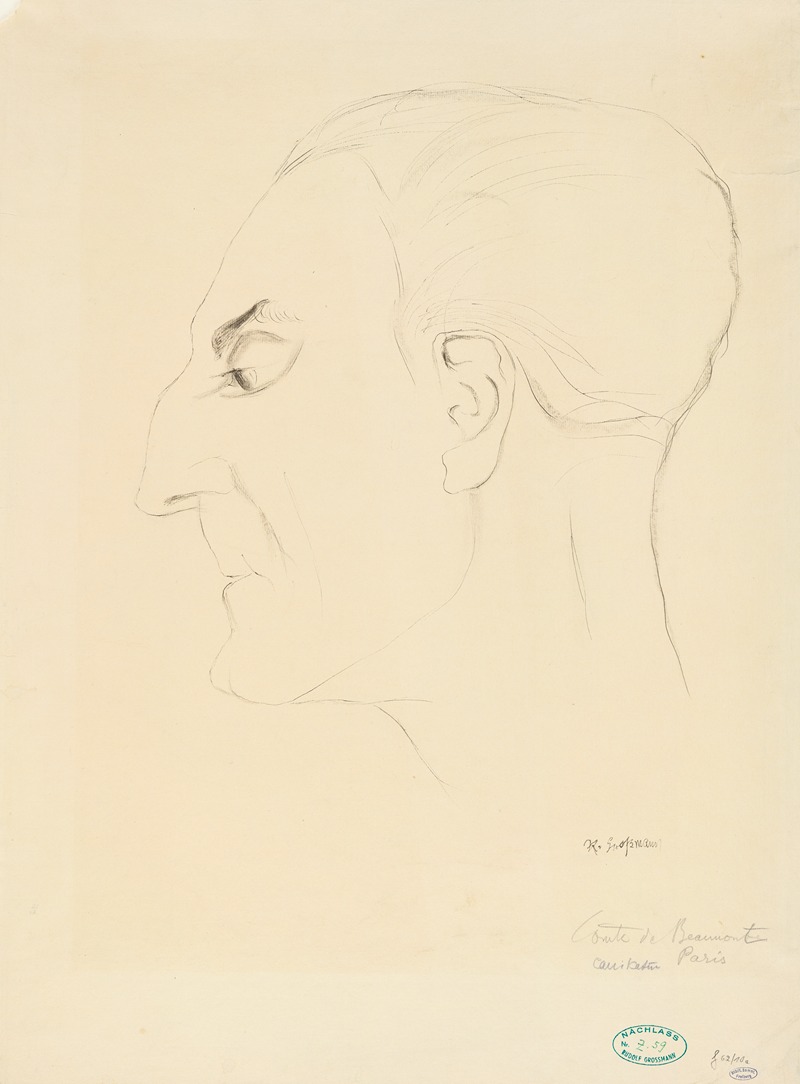 Comte de Etienne Beaumont Paris by Rudolf Grossmann, 1925 — digital art print download