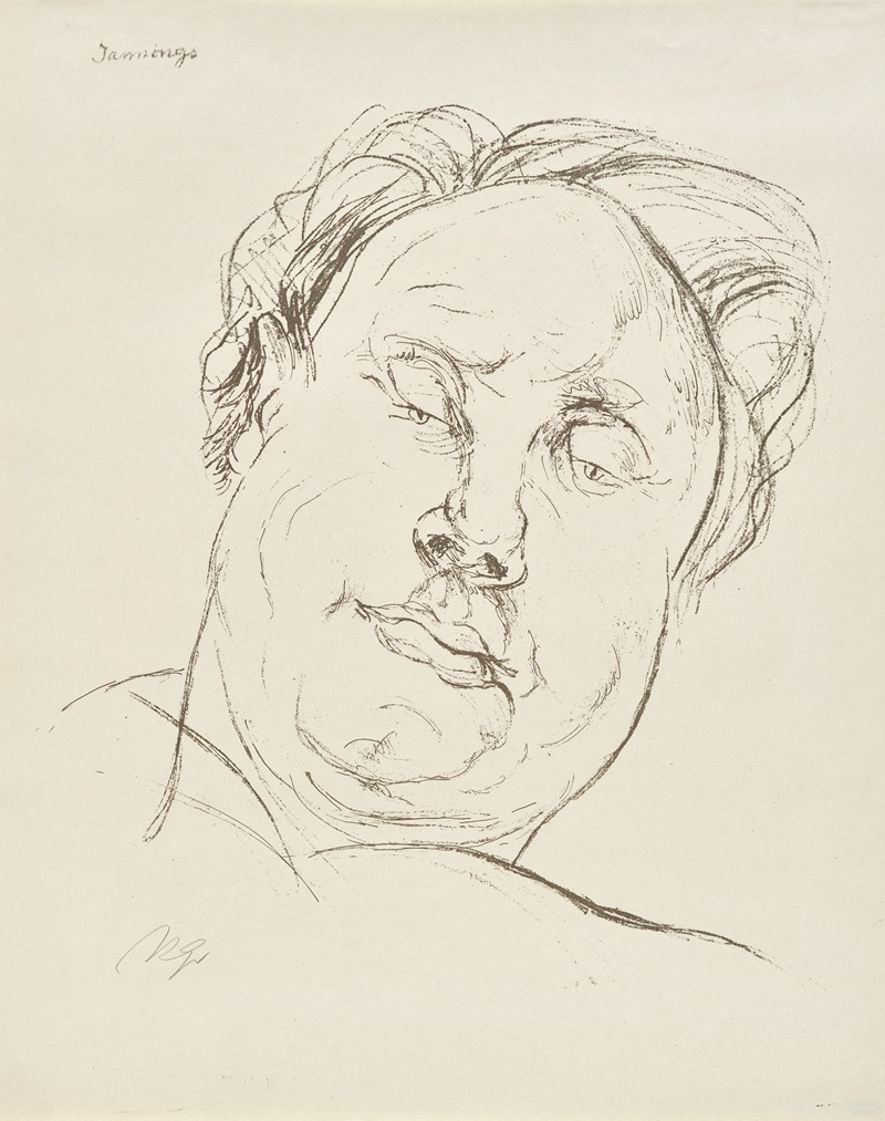 Emil Jannings by Рудольф Гроссманн, 1925 — digital art print download