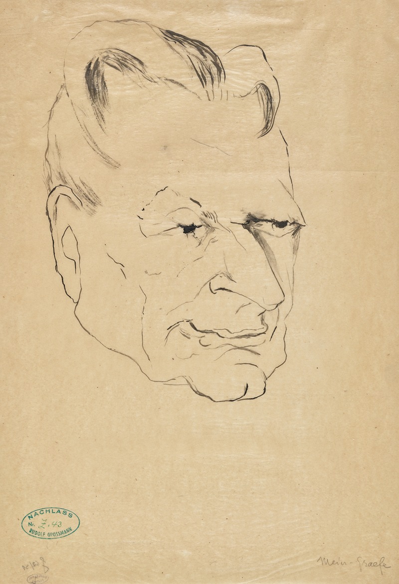 Julius Meier-Graefe by Рудольф Гроссманн, 1920-1925 — digital art print download