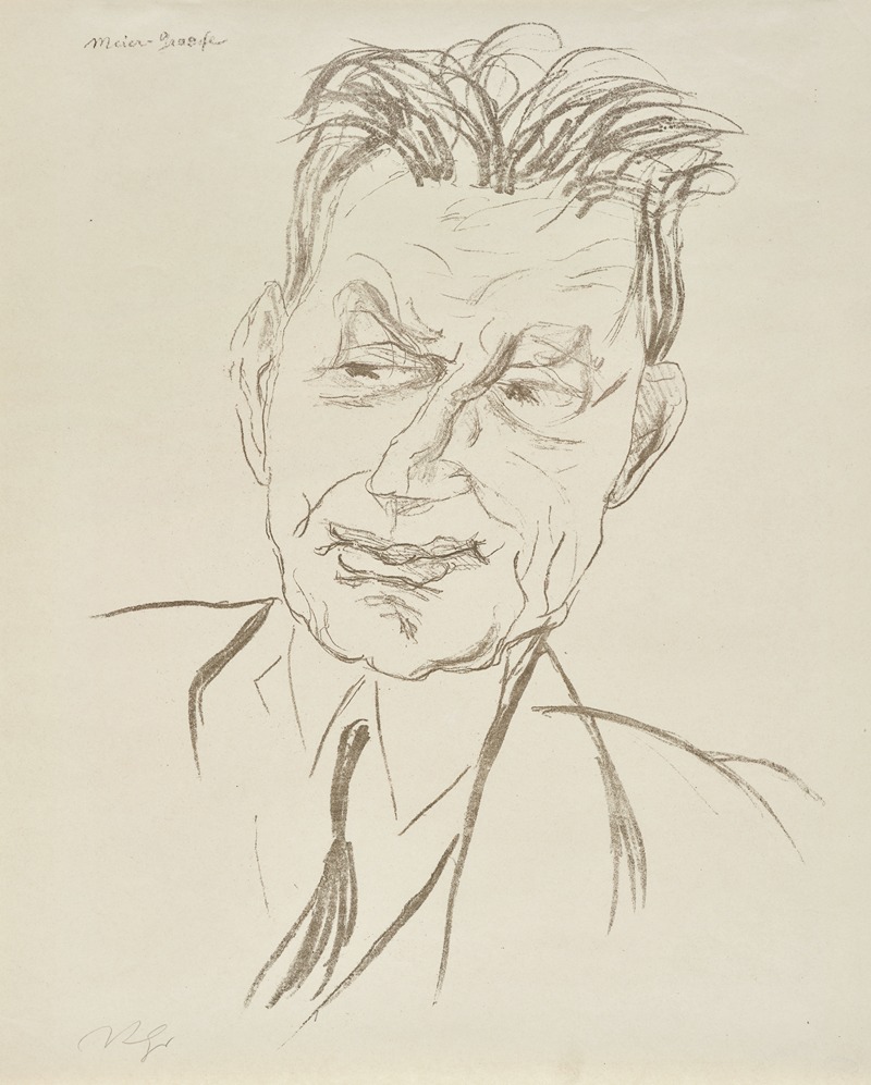 Julius Meier-Graefe by Рудольф Гроссманн, 1925 — digital art print download