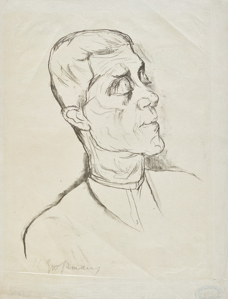 Oskar Kokoschka by Рудольф Гроссманн, 1922-1925 — digital art print download