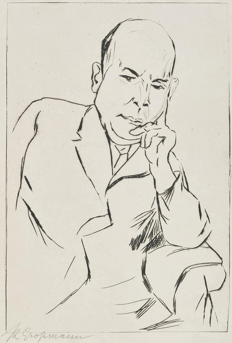 Oswald Spengler by Рудольф Гроссманн, 1922-1925 — digital art print download