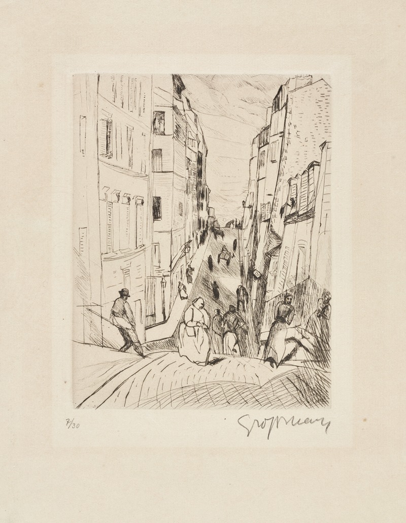 Paris Montmartre (Rue Berthe) — Рудольф Гроссманн