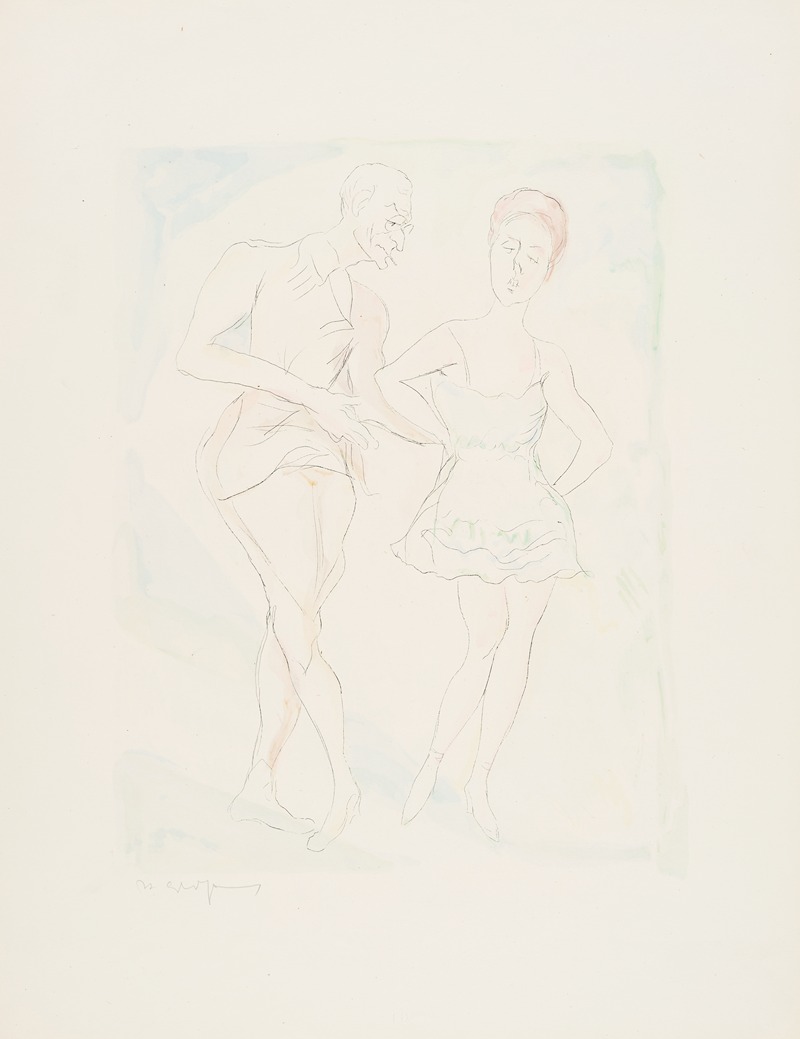 Pas de deux (Lebenskomödie, 10) by Рудольф Гроссманн, 1921 — digital art print download