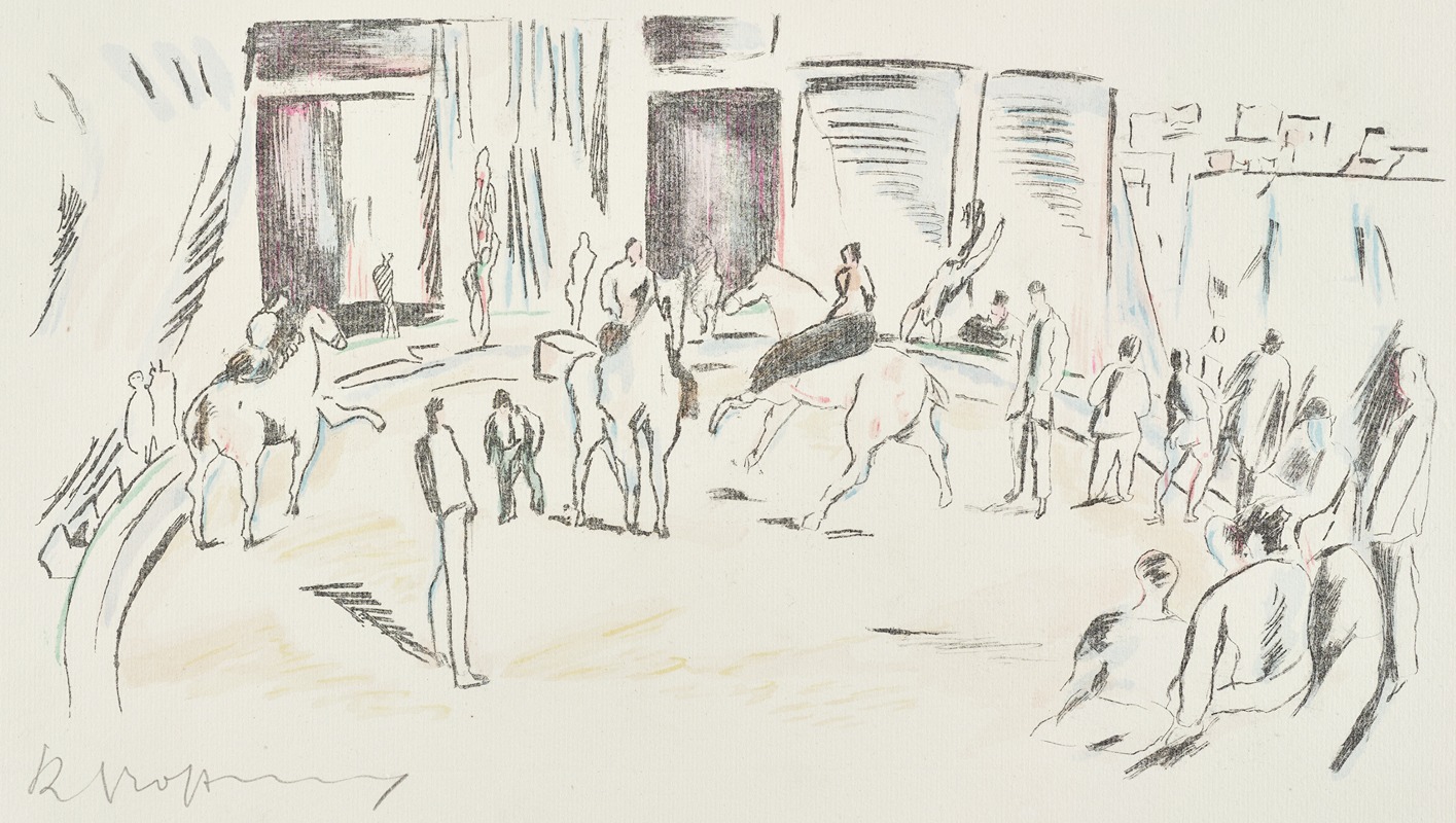 Pferdenummer in der Zirkusmanege by Рудольф Гроссманн, 1910-1914 — digital art print download
