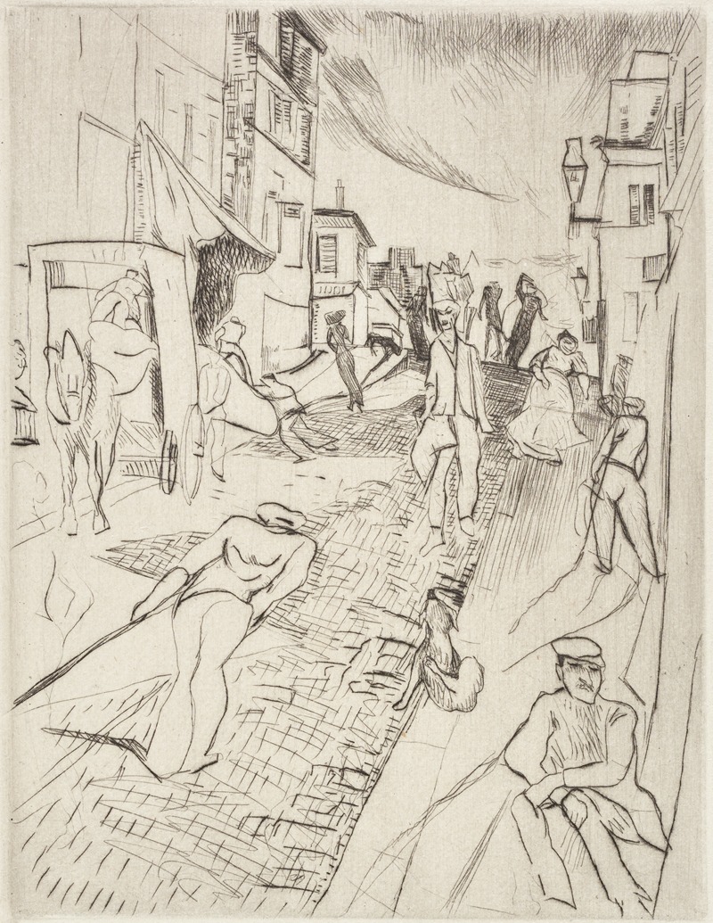 Street in Montmartre — Рудольф Гроссманн