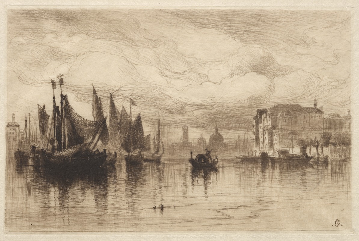 A Cloudy Day in Venice by Samuel Colman, c. 1881 — digital art print download