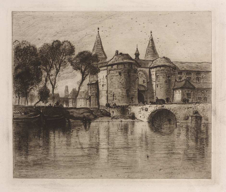 Pont de Grand, Bruges by Самуэль Колман, 1884 — digital art print download