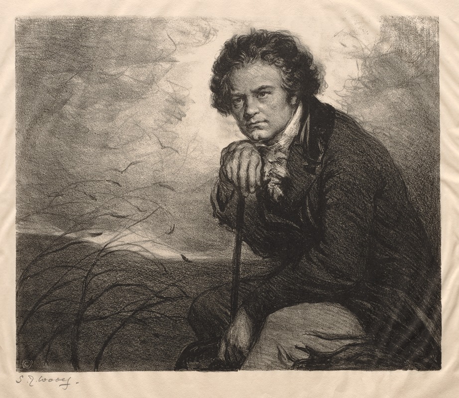 Beethoven by Самуэль Джонсон Уулф, c. 1920 — digital art print download