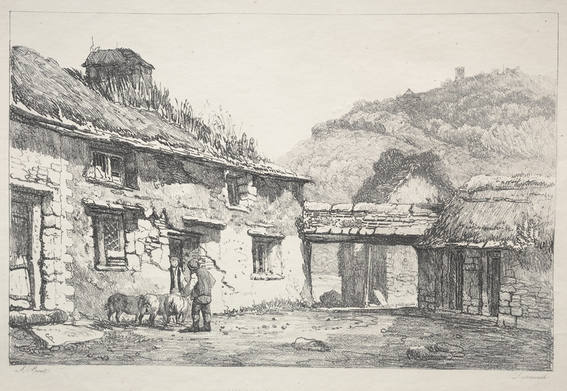 Lynmouth by Самуэль Прут, 1819 — digital art print download