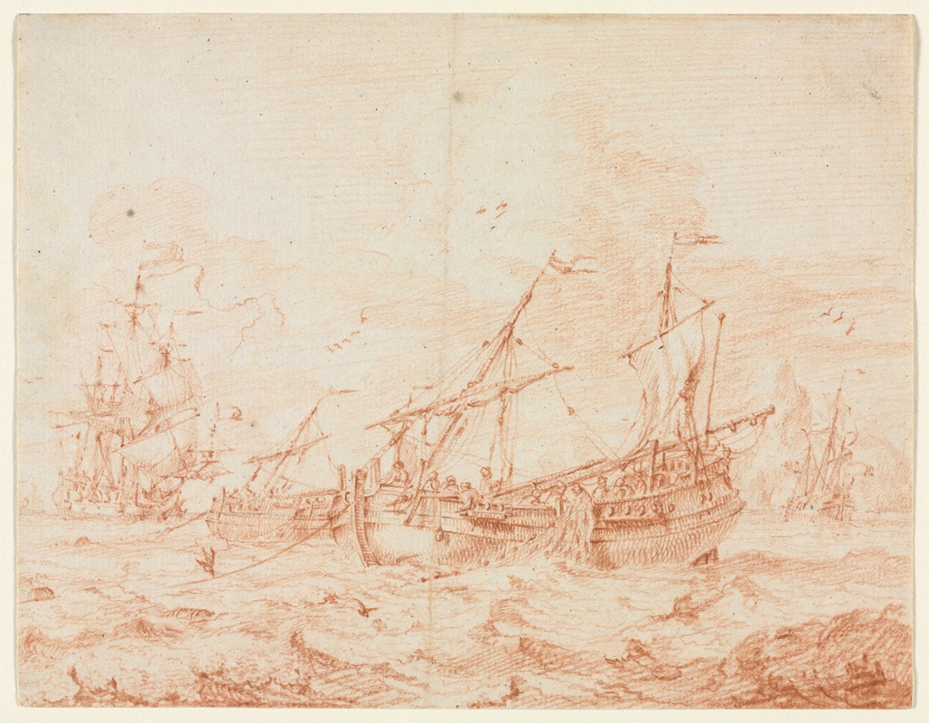 The Herring Bark by Sieuwert van der Meulen, 1700–1730 — digital art print download