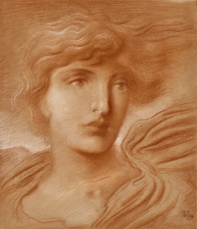 Study of a female figure — Simeon Solomon