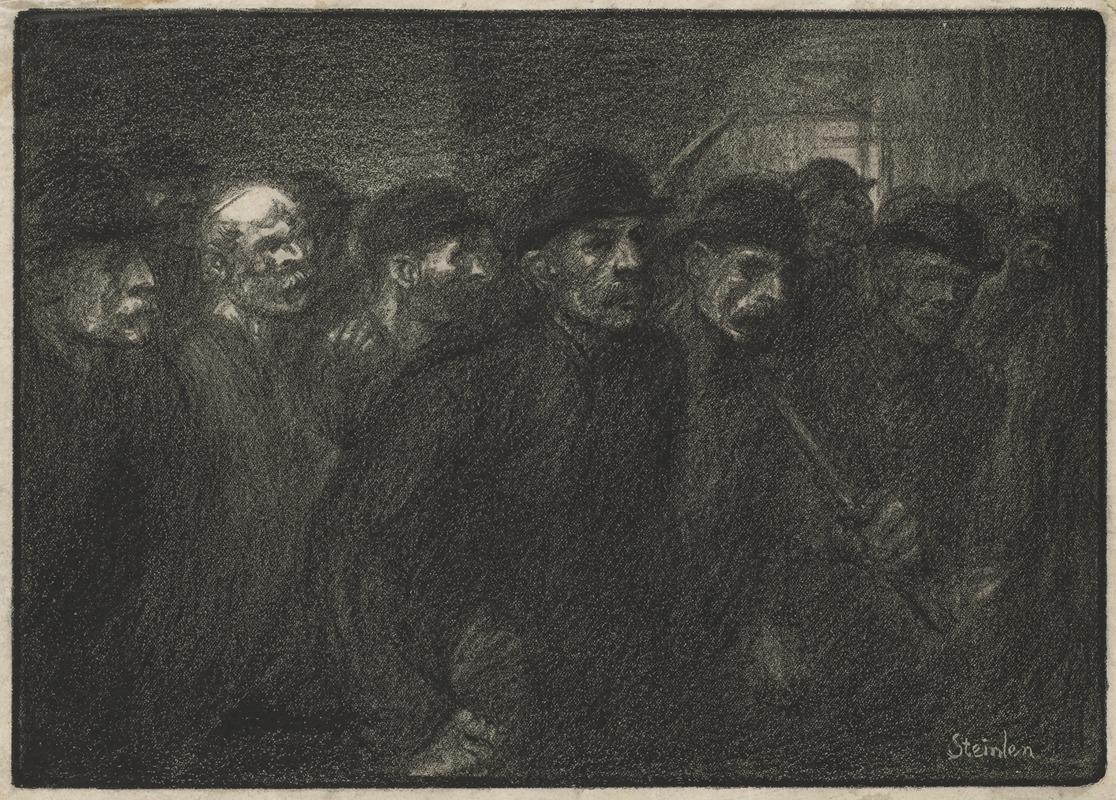 Ouvriers Sortant de L'Usine by Теофиль Александр Стенлен, 1903 — digital art print download