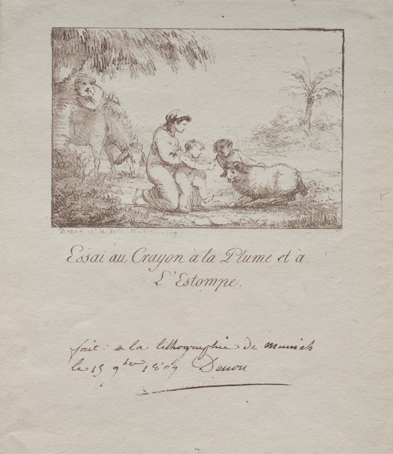 Holy Family on the Flight into Egypt — Vivant Denon