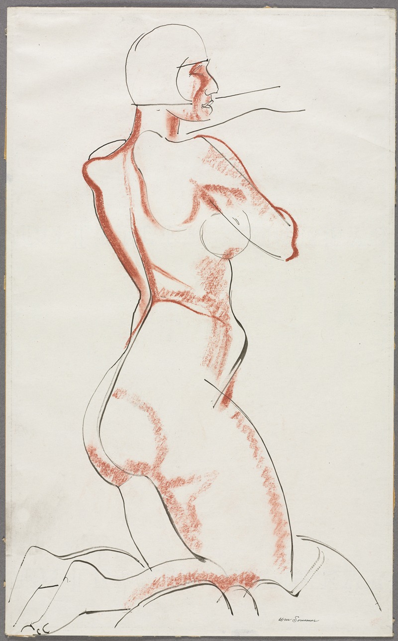 Nude Figure by Уильям Соммер, c. 1927 — digital art print download