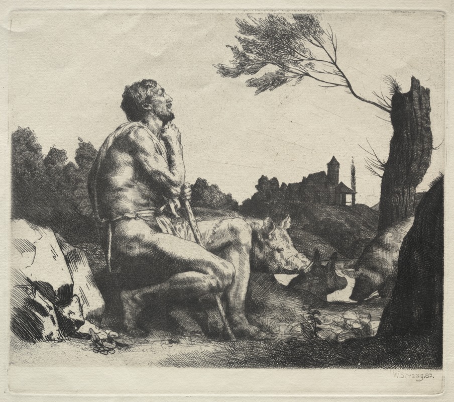 The Prodigal Son by William Strang, 1882 — digital art print download